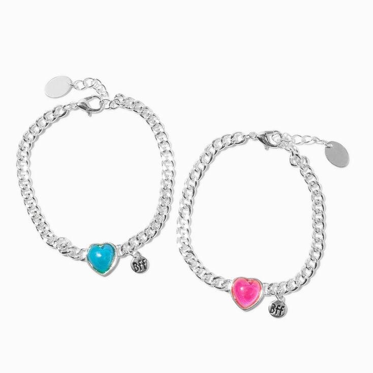 Best Friends Heart Mood Charm Bracelets - 2 Pack,