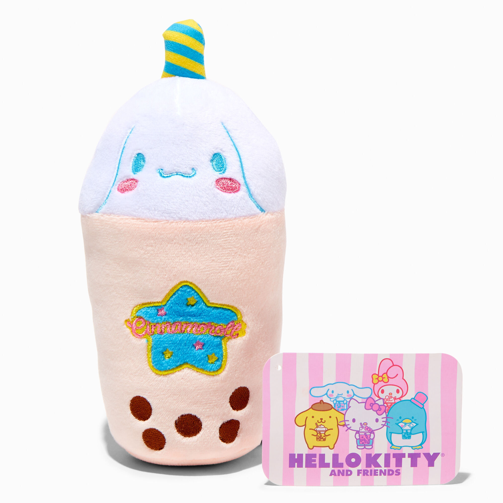 View Claires Hello Kitty And Friends Cinnamoroll Boba Soft Toy Pink information
