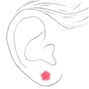 Parisian Love Stud Earrings - Pink, 6 Pack,