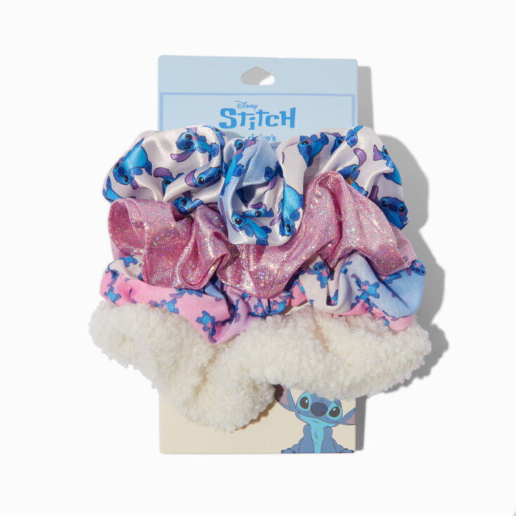 Disney Stitch Claire&#39;s Exclusive Cosy Hair Scrunchies - 4 Pack,