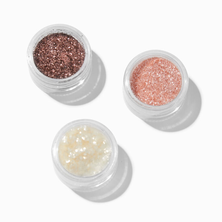 Nude Loose Body Glitter Stack - 3 Pack,