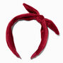 Claire&#39;s Club Maroon Corduroy Bow Headband,