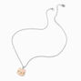 Pink Glow in the Dark Cat Head Pendant Necklace,