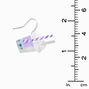 Purple Bubble Tea Glow in the Dark 0.5&quot; Drop Earrings,