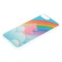 Coque de portable spongieuse licorne arc-en-ciel - Compatible avec iPhone 6/7/8 Plus,