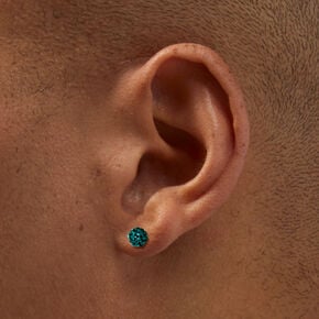 Crystal Fireball Stud Earrings - 6 Pack,