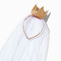 Claire&#39;s Club Nativity Gold Crown Veil Headband,