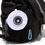 Sporty Chevron Black Mini Flap Backpack,