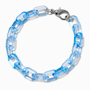 Clear Blue Chain-link Handle Charm,