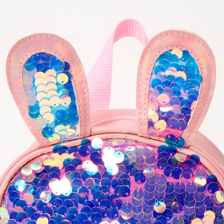 Bunny Sequin Mini Backpack - Pink,