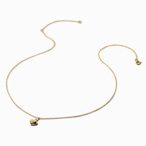C LUXE by Claire&#39;s 14k Yellow Gold Heart Pendant Necklace,