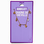 Gold-tone Heart &amp; Pearl Charm Anklet,
