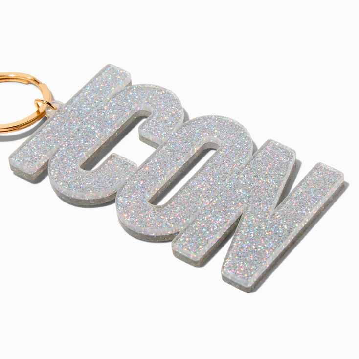 &quot;Icon&quot; Glitter Star Wrist Strap Keychain,
