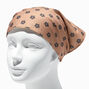 Brown Daisy Groovy Head Scarf,