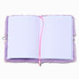 Purple Unicorn Shaker Furry Lock Diary,