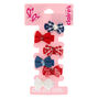 Lot de 6&nbsp;barrettes clic clac &agrave; n&oelig;ud du Claire&#39;s&nbsp;Club,