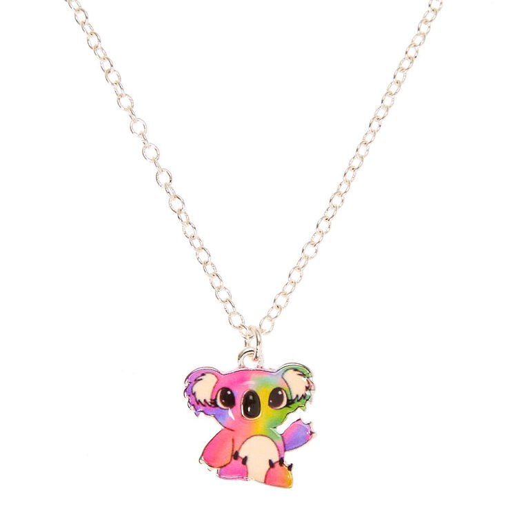 Rainbow Kylie the Koala Pendant Necklace,