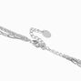 Silver Leaf Multi-Strand Necklace,