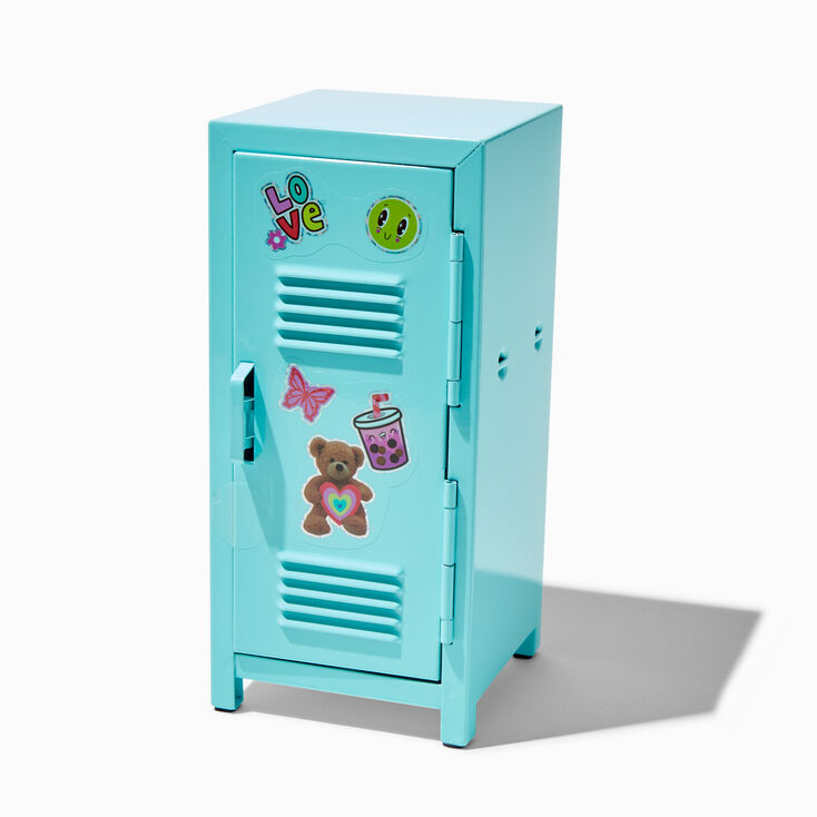 Blue Metal Locker Sticker &amp; Makeup Set - 3 Pack,