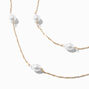 Gold-tone Pearl Multi-Strand Necklace,