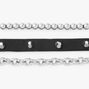 Spike, Beaded, &amp; Chain Bracelets - 3 Pack,