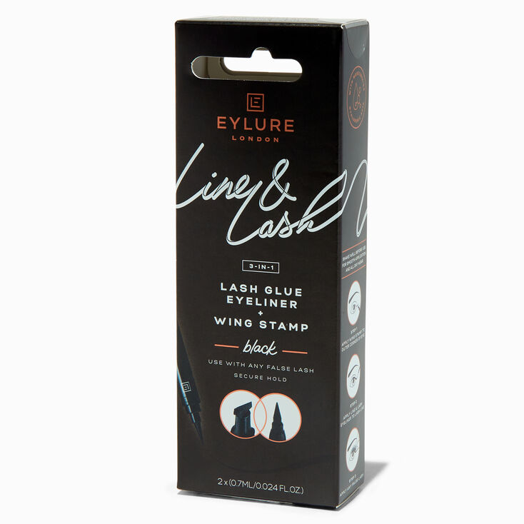 Eylure 3-in-1 Black Lash Glue Eyeliner &amp; Wing Stamp,