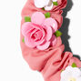 Claire&#39;s Club Dainty Flower Pink Scrunchie,