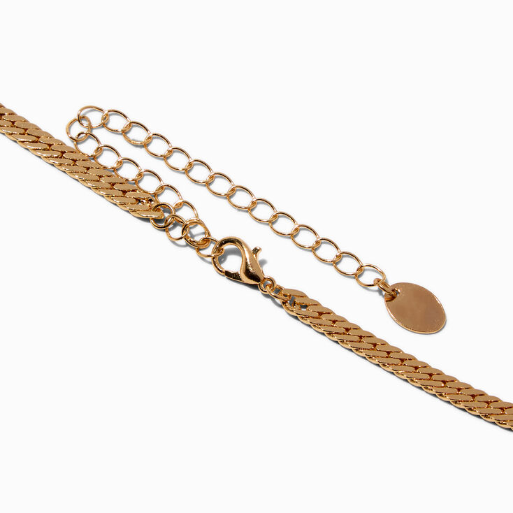 Collier de cha&icirc;ne queue de poisson d&eacute;licat couleur dor&eacute;e,