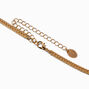 Collier de cha&icirc;ne queue de poisson d&eacute;licat couleur dor&eacute;e,