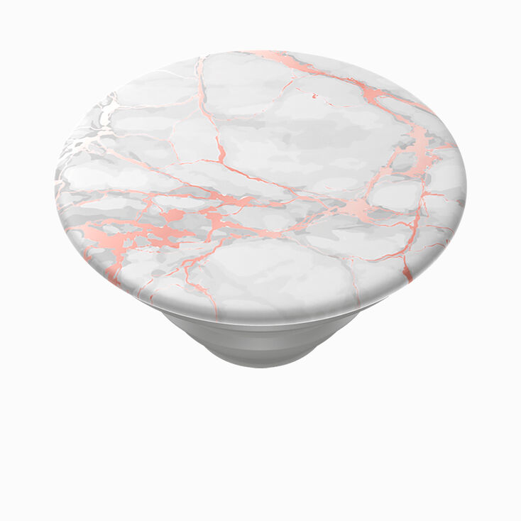 PopGrip PopSockets&reg; interchangeable - Lutz marbr&eacute; couleur dor&eacute; rose,