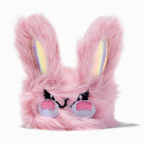 Pink Fuzzy Bunny Slap Bracelet ,