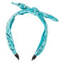 Bandana Knotted Bow Headband - Mint,