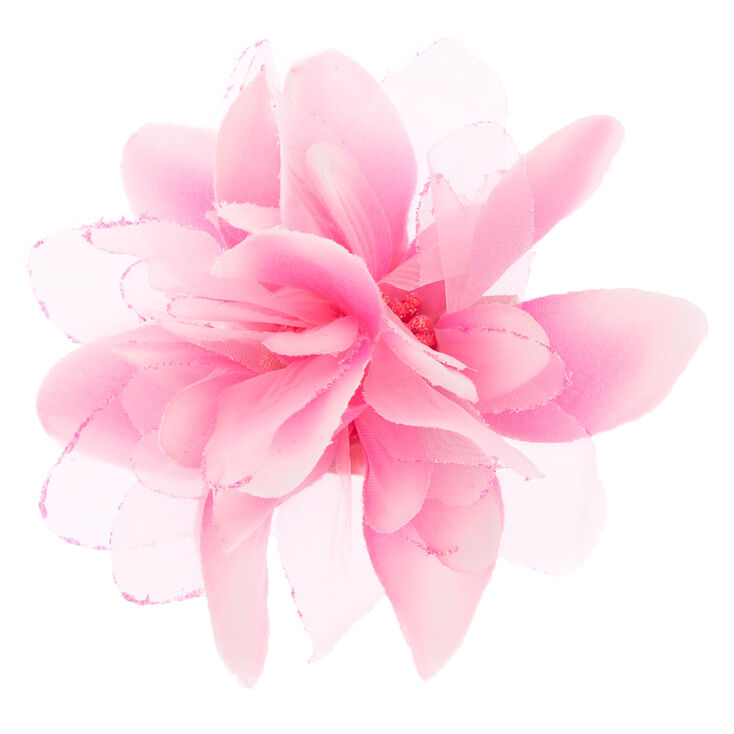 Lily Flower Hair Clip - Pink,