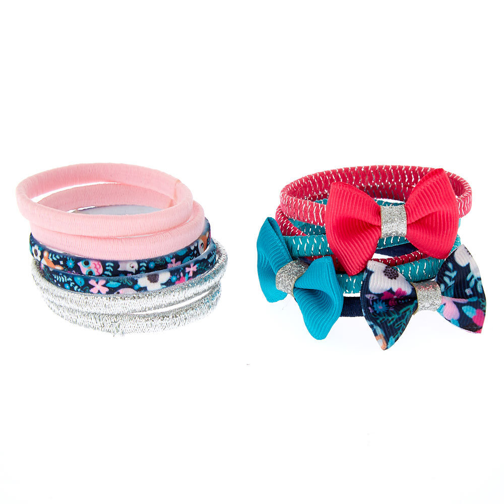 Claire's Club Bow Hair Bobbles - 12 Pack,