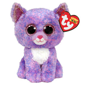 Ty&reg; Beanie Boos Cassidy the Lavender Cat Soft Toy,