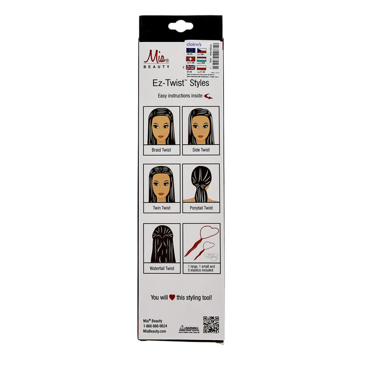 2 Pack Mia EZ-Twist Heart Twist Styling Tool,