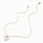 Collier &agrave; pendentif &agrave; initiale &eacute;maill&eacute; couleur dor&eacute;e - Noir, C,