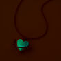 Gold-tone Glow In The Dark Galaxy Locket Pendant Necklace,