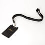 Cordon tour de cou avec oreilles de chat - Noir,