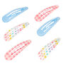 Claire&#39;s Club Spring Snap Hair Clips - 6 Pack,