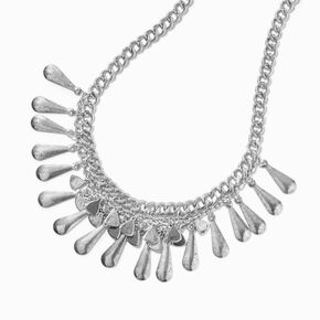 Silver-tone Cowgirl Western Statement Necklace,
