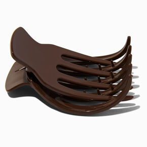 Extra Large Finger Hair Claw - Brown,