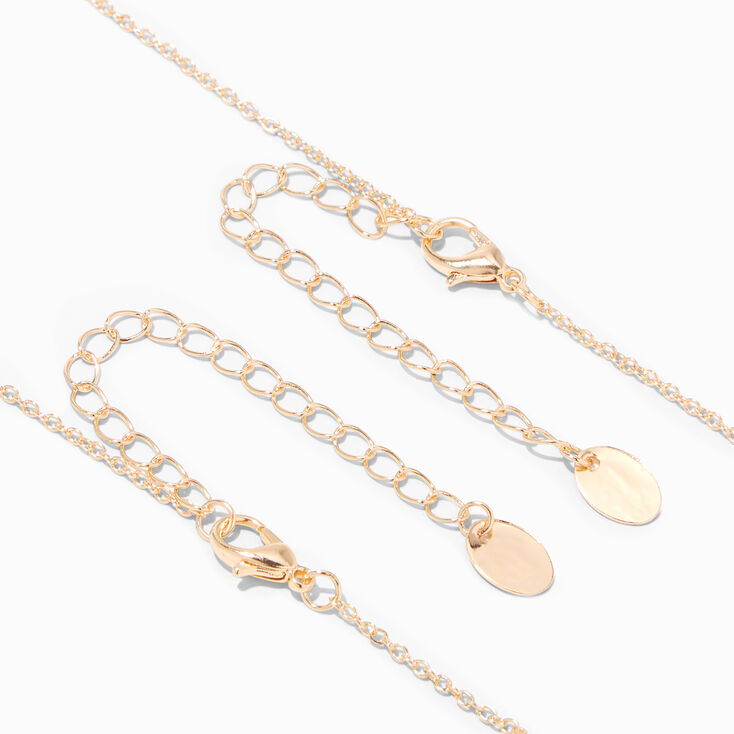 Best Friends BFF Rainbow Split Heart Pendant Necklaces - 2 Pack,