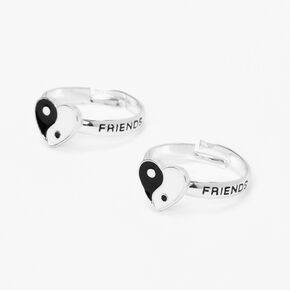 Best Friends Silver Yin Yang Rings &#40;2 pack&#41;,