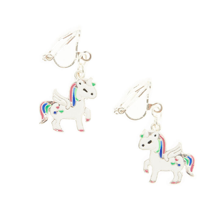 Magical Unicorn Clip On Earrings Claire S