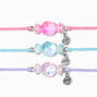 Best Friends Pastel Candy Wrapper Adjustable Bracelets - 3 Pack,