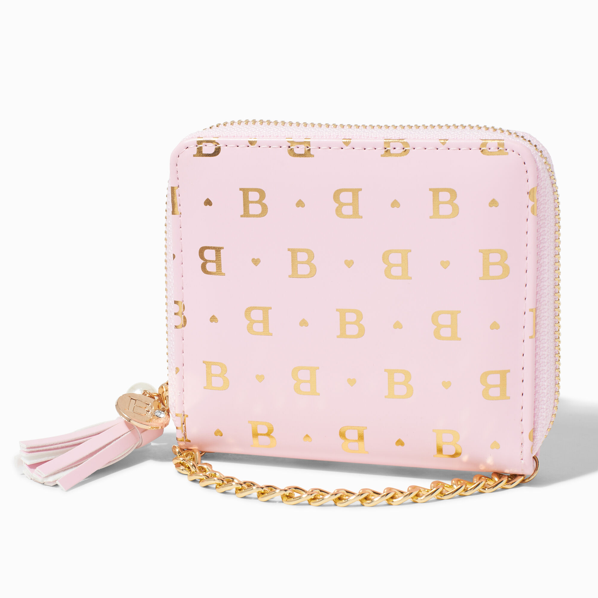 View Claires en Initial ChainStrap Wallet B Gold information