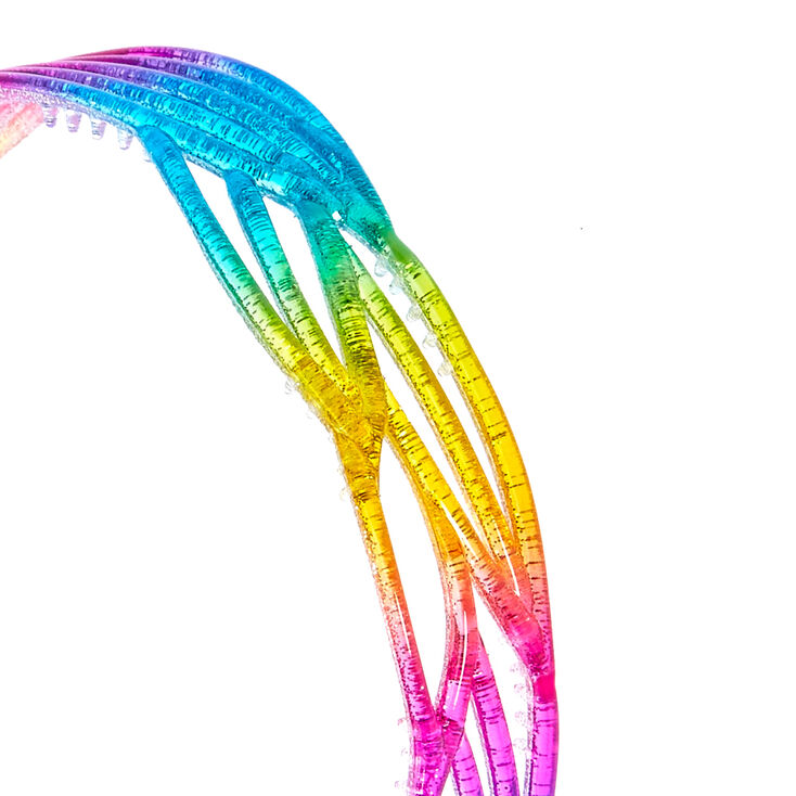 Rainbow Glitter Weave Headband,