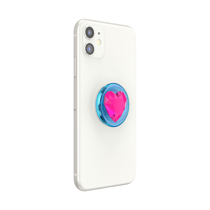 PopSockets&reg; PopGrip - Pink Gem Heart,