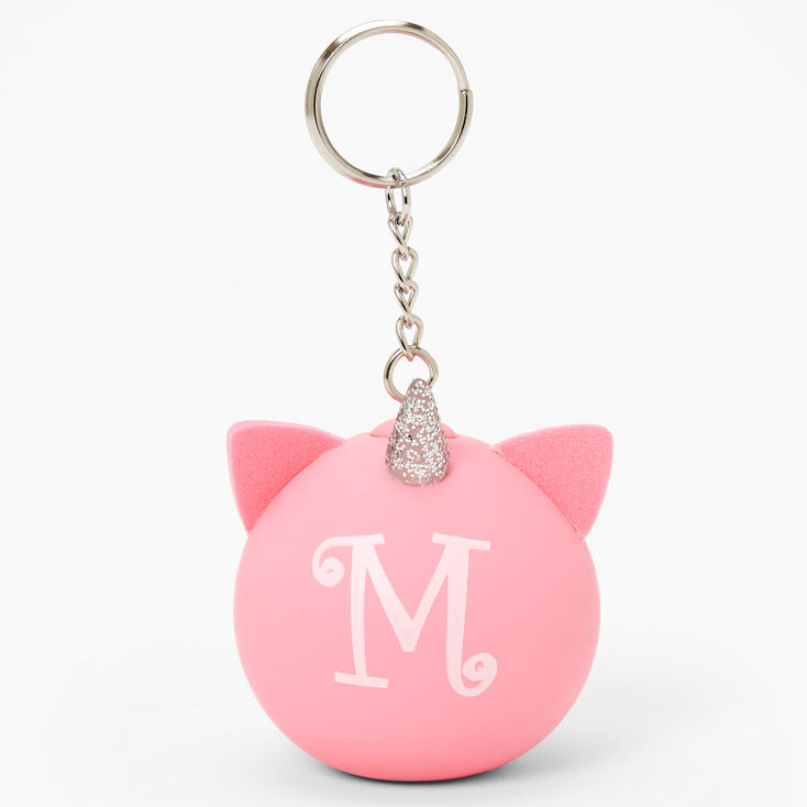 Initial Unicorn Stress Ball Keyring - Pink, M,